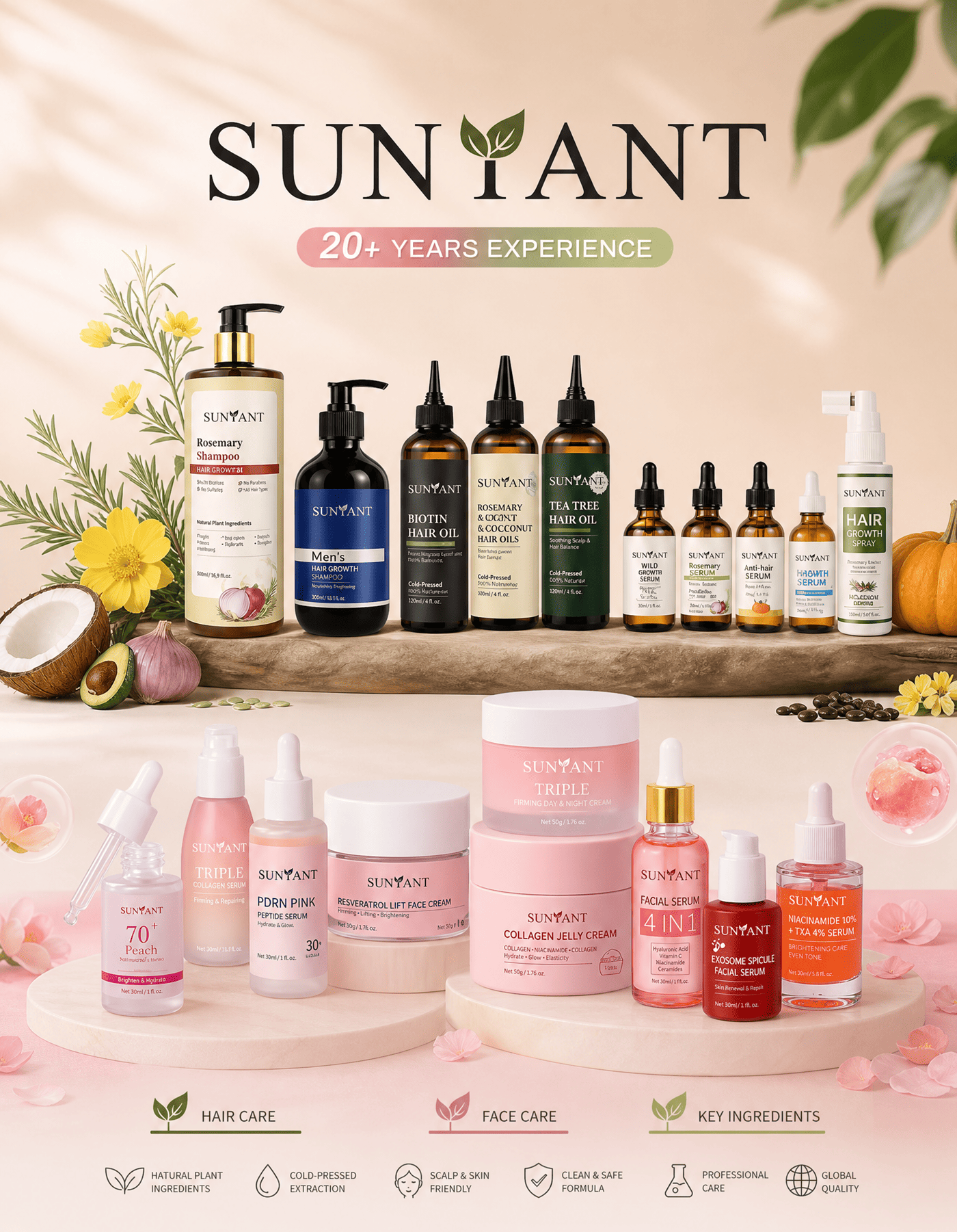 Skincare serum formulation laboratory