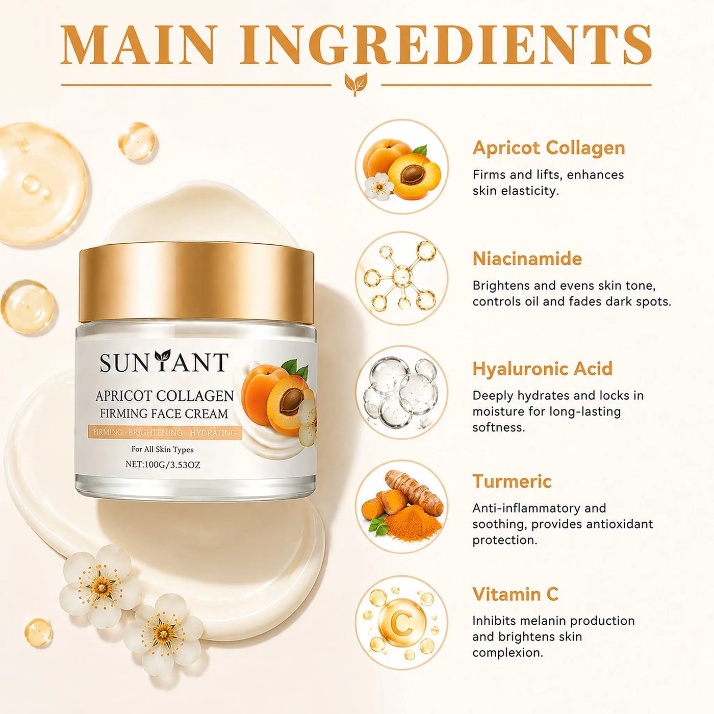 Apricot Collagen Firming Face Cream