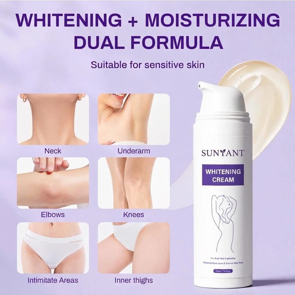 Private Label Brightening Body Cream for Underarms, Knees, Elbows, and Thighs